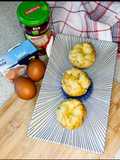 Mini quichés de atún y pimientos
