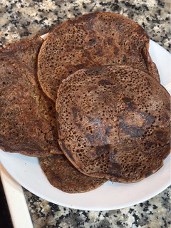 Una foto de Tortitas de avena y chocolate puro