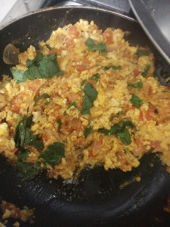 A picture of Fried egg salan.