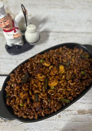 صورة لوصفة معكرونة بالصويا صوص