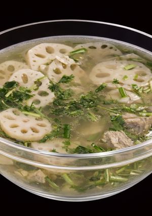 Hình của món SP.0092 - Canh Giò Heo Củ Sen.