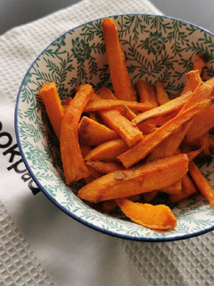 Une photo de Frites de patate douce à l'air fryer