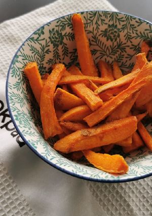 Une photo de Frites de patate douce à l'air fryer