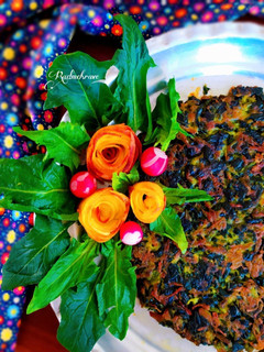 عکسی از دستور کوکوی اسفناج و سیب زمینی