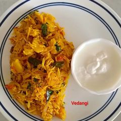 A picture of Aloo Pulav.