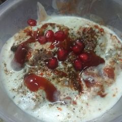 A picture of Bread dahi vada.