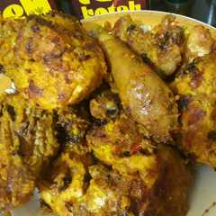 A picture of Ayam panggang pedas khas jombang.
