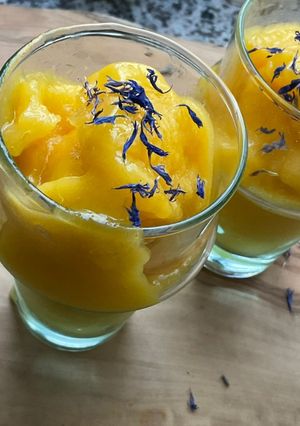 Une photo de 🍧Sorbet mangue 🥭 rapide