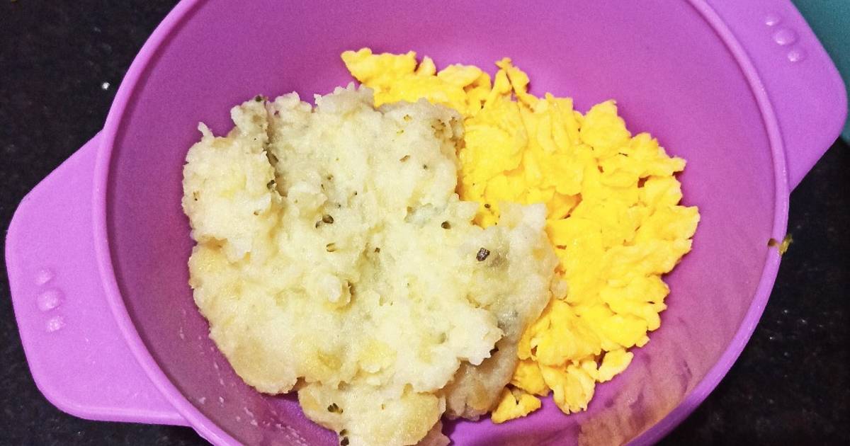 Resep Mashed Potato with Scrambled Egg (MPASI 9M) oleh Mama Noel Cookpad