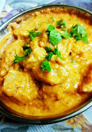 A picture of Soya Malai Chaap... Nutritious and Super in taste #protein rich.