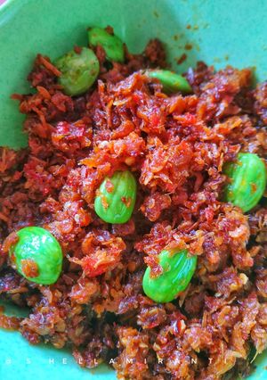 Foto resep Sambal rebon pete