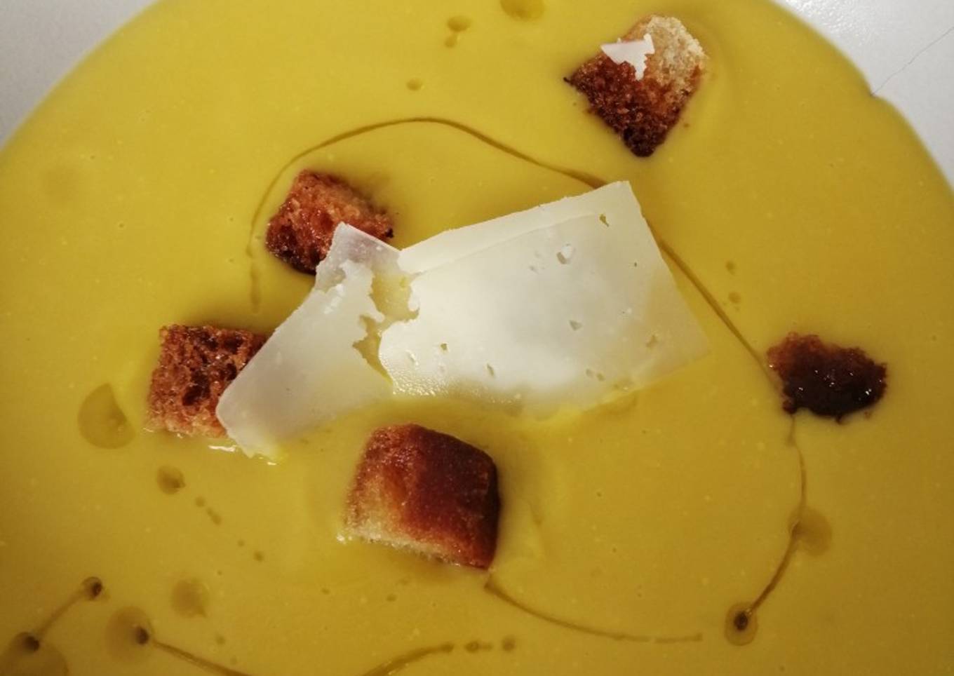 Crema de verduras con jengibre