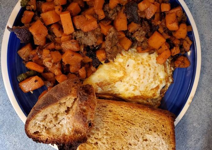 Sweet Potato Sausage Breakfast Hash