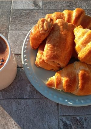 Una foto de Croissants de masa Danesa