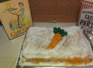 Una foto de Tarta de zanahoria y coco