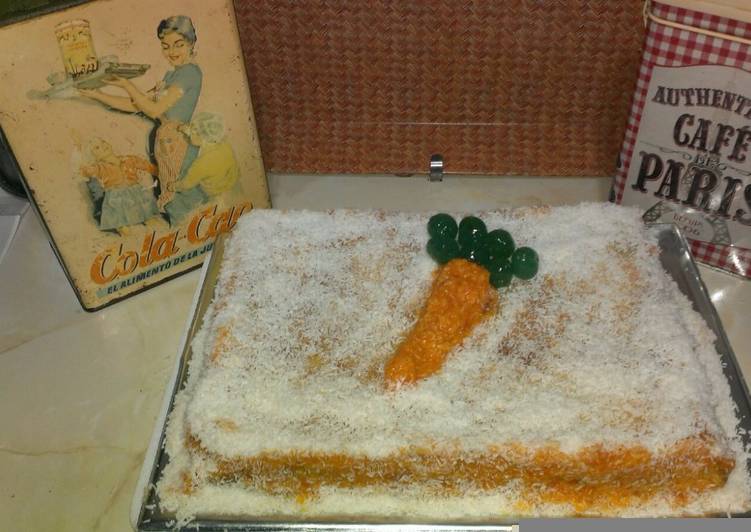 Tarta de zanahoria y coco