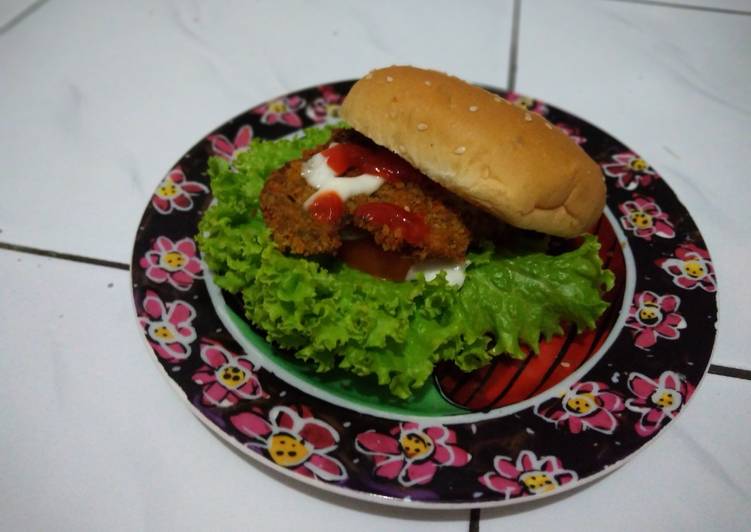 Healthy burger homemade