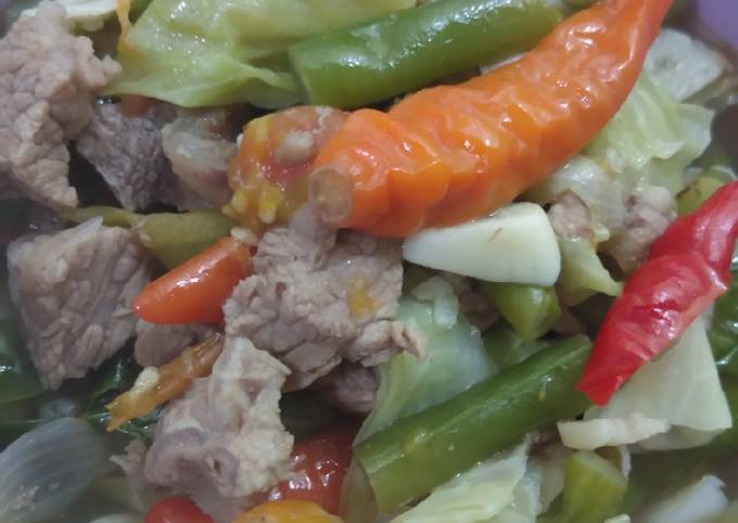 Ini dia! Resep termudah memasak Asem Asem Daging Bumbu Sangrai dijamin sedap