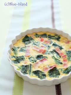 A picture of Easy Spinach and Bacon Quiche.