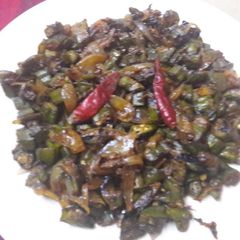 A picture of Kali kardahi ki Bhindi.