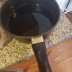 A picture of Homemade pancake and waffle syrup.