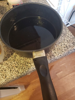 A picture of Homemade pancake and waffle syrup.