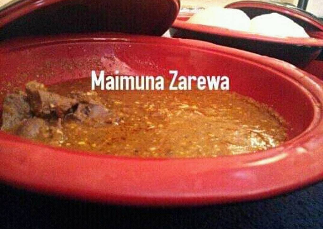 Liver and groundnut soup