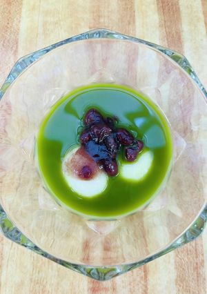 A picture of Shiratama Matcha Zenzai.