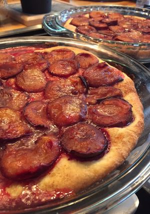 A picture of Prune (plum) Kuchen.