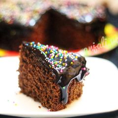 Whole wheat chocolate cake A picture of Whole wheat chocolate cake.