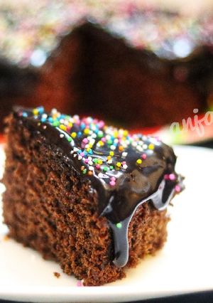 A picture of Whole wheat chocolate cake.