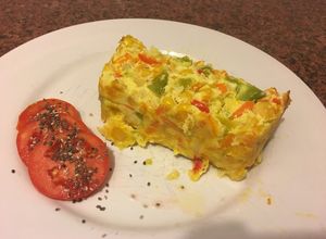 Una foto de Soufflé de verduras