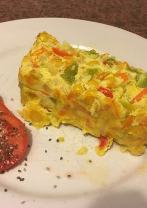 Una foto de Soufflé de verduras