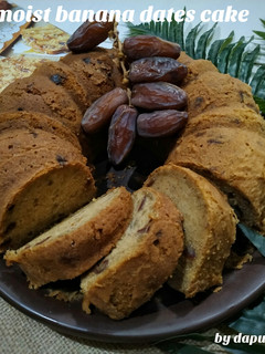 Foto resep Moist banana dates cake🍰