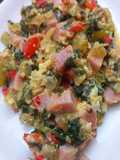 Huevos Revueltos con Acelga y Jamón