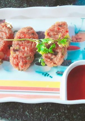 A picture of Soya veg kabab.