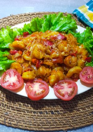 Foto resep Udang Asam Manis
