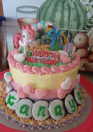Foto resep Cake ultah rainbow