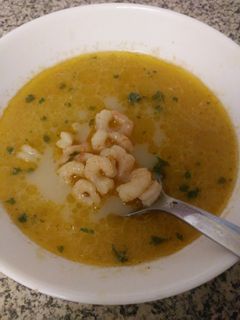 Tejszínes garnélaleves recept fotója