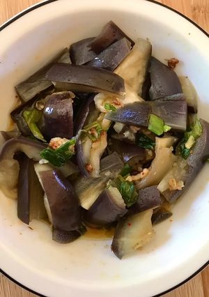 Une photo de Salade chinoise d’aubergines à la vapeur