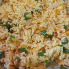 A picture of Schezwan fried Rice.