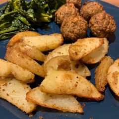 A picture of Awesome potato wedgies.