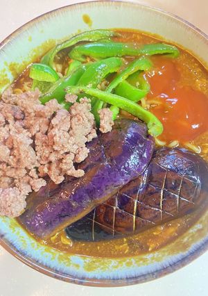 A picture of Summer Vegetable Curry Ramen.