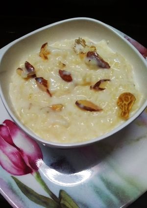 A picture of Custard kheer.