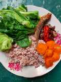 ✨️Nasi Merah dgn Ikan Asin, Petai Matang, Tumis Bawang, Keciwis
