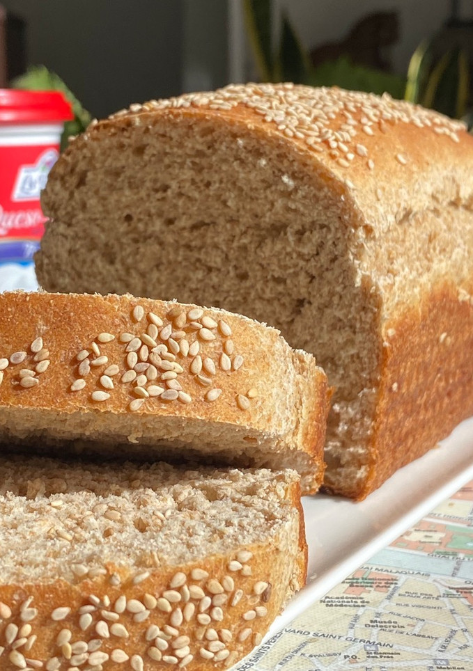 Una foto de Pan con harina integral