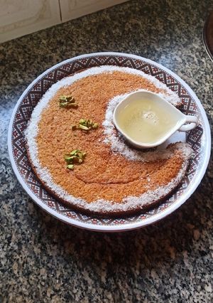 صورة لوصفة بسبوسة