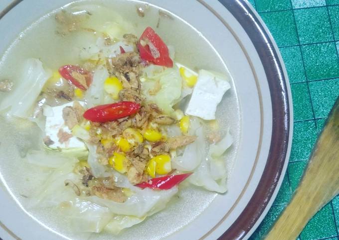 How to Make Appetizing Sup bening jagung kubis