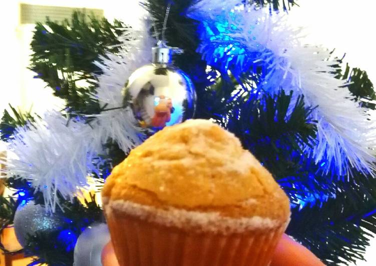 Magdalenas con crema de castañas