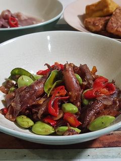Foto resep Tumis Cumi Asin Pete